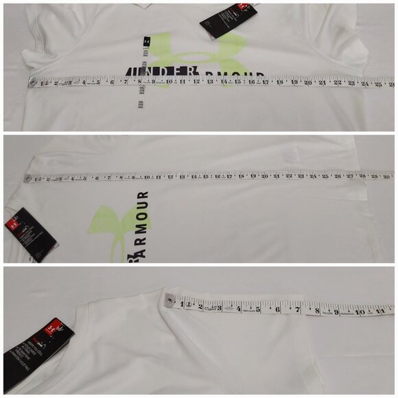 UNDER ARMOUR 'HEATGEAR' LOOSE FIT REFLECTIVE BACK GRAPHIC TEE - Picture 12 of 16